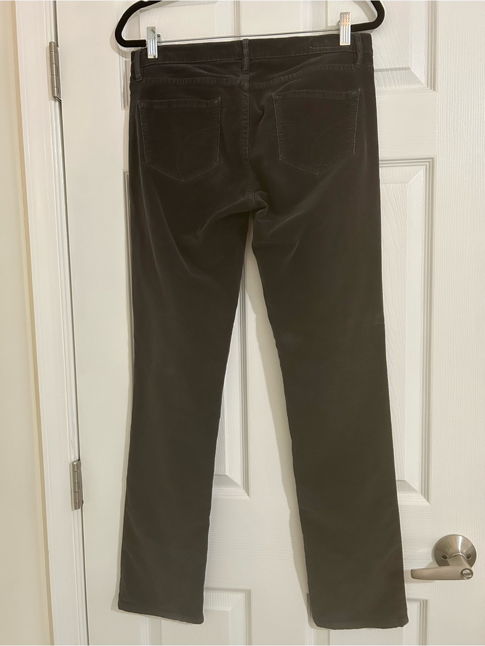 Calvin Klein Jeans Washed Black Corduroy Straight Leg Pants Size 8 - Picture 3 of 13